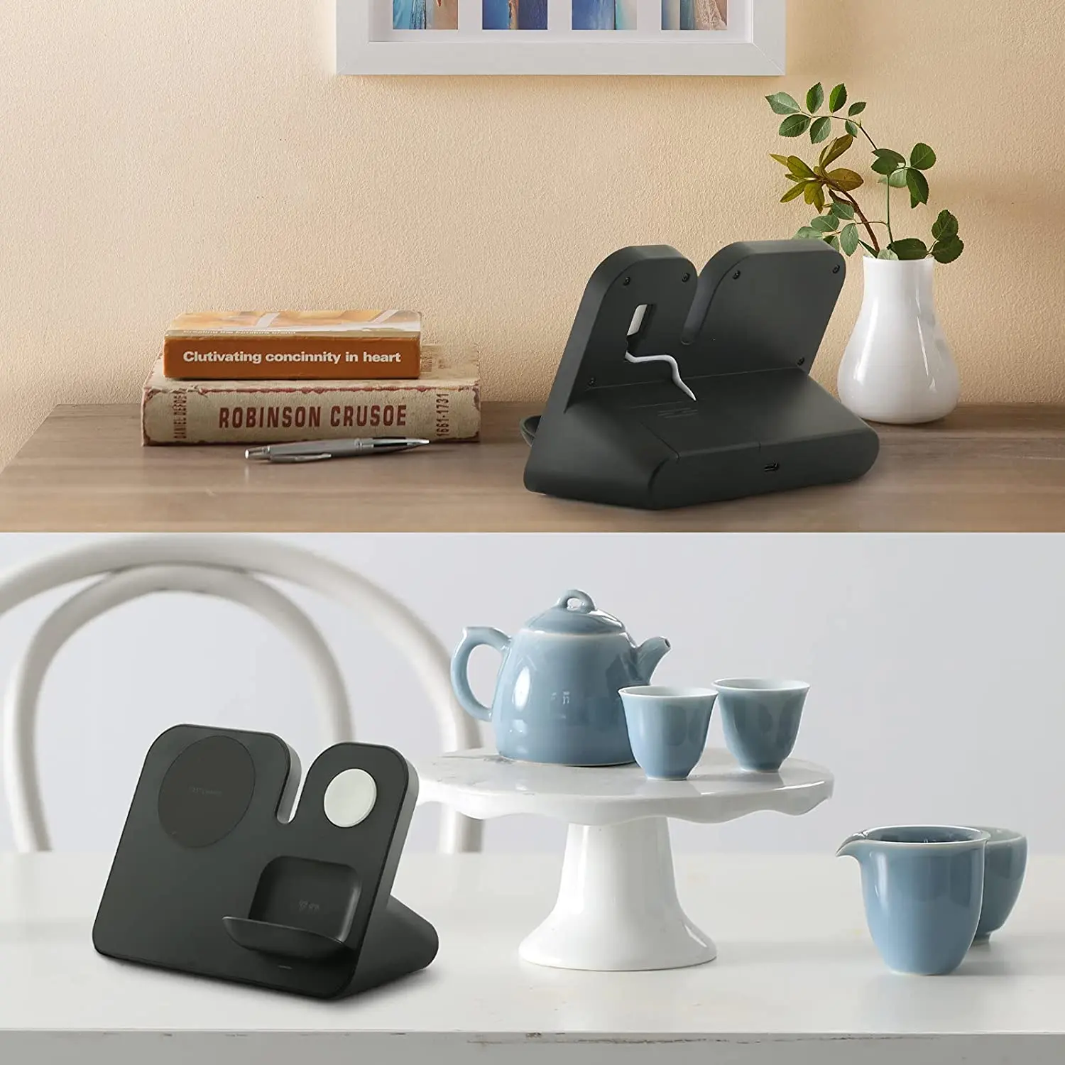 shenzhen power mobic wireless charger case ,led desk lamp qi wireless charger for yotaphone 2