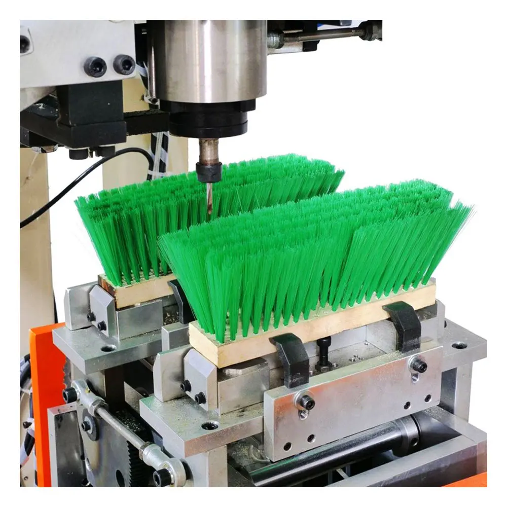 High Production Broom Making Machine 5 Axis 2 Drilling And 1 Tufting Automatic Brush Making Machines