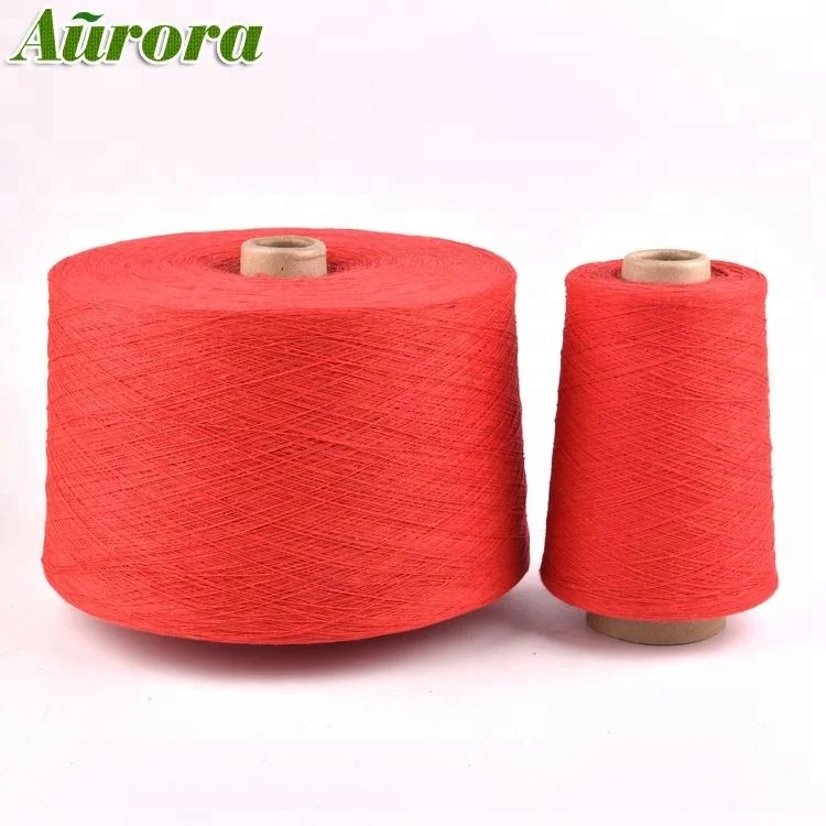 factory price high tenacity cotton polyester blended yarn for towel regenerated towel yarn