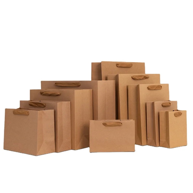 Lower Price Custom China Factory Price Making Paper Bags Factory Manufacturer White Kraft Paper Bags
