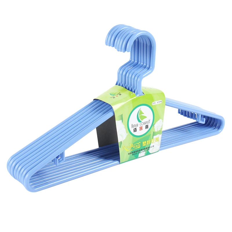 Butler Courtesy  Blue  Plastic Hangers  Plastic Clothes Hangers Ideal for Everyday Standard Use Clothing Hangers
