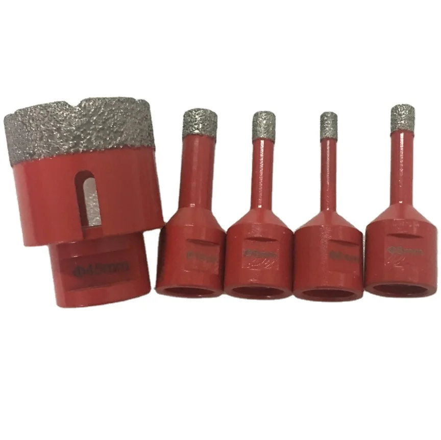 Brazed M14 Diamond porcelain tile hole saw set Diamond Core Bit kit diamond drill bit set for Tiles Granite Marble Ceramic