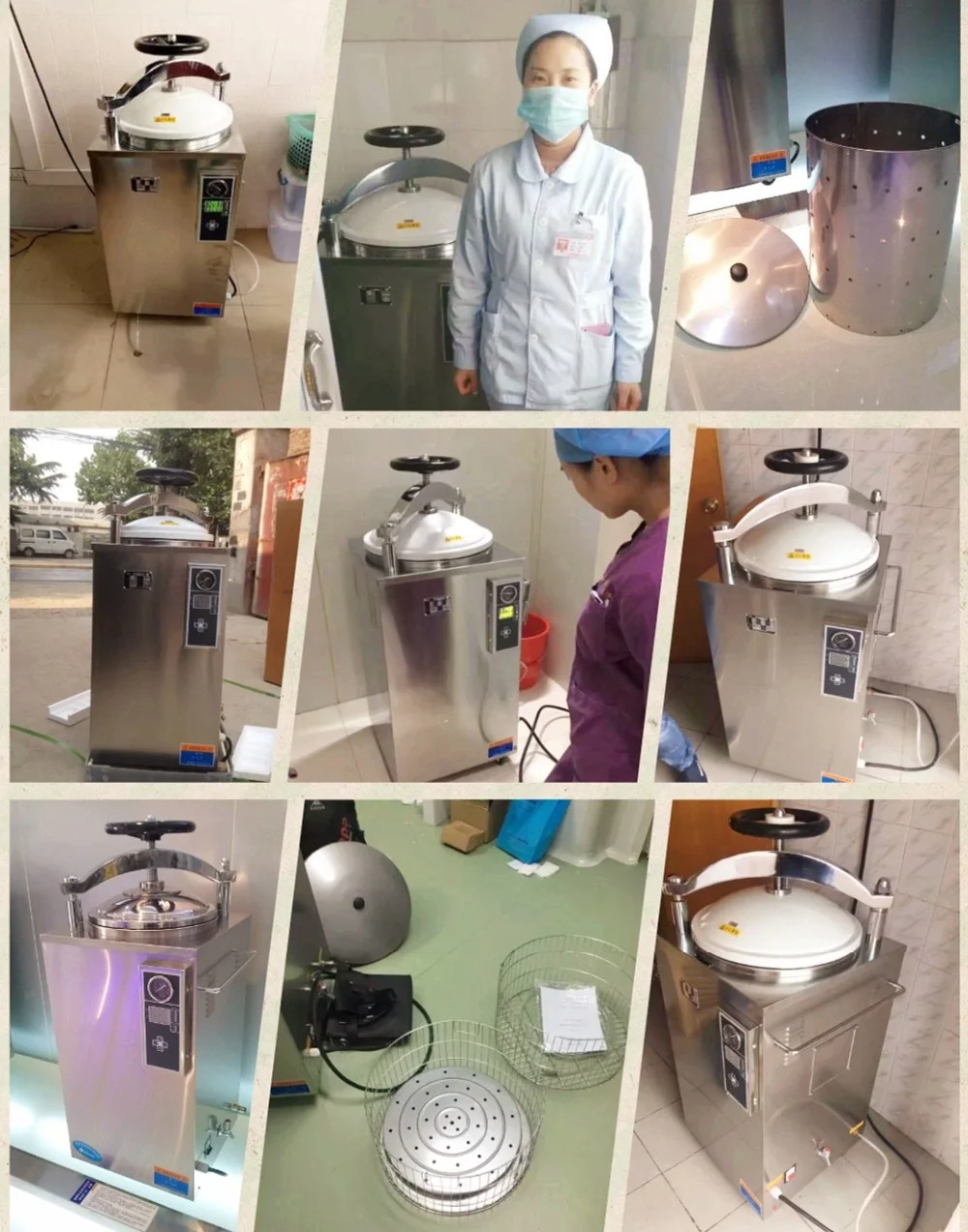 50 l / 100 l / 150 l vacuum packaging film food sterilizer back pressure cooking autoclave