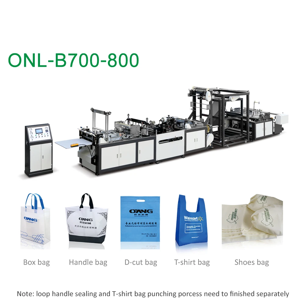 
Hot Sale China supplier automatic non woven handle zip lock slider tshirt bag making machine 
