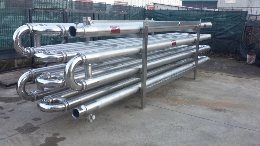 
TUBE IN TUBE HEAT EXCHANGER FOR WINE 