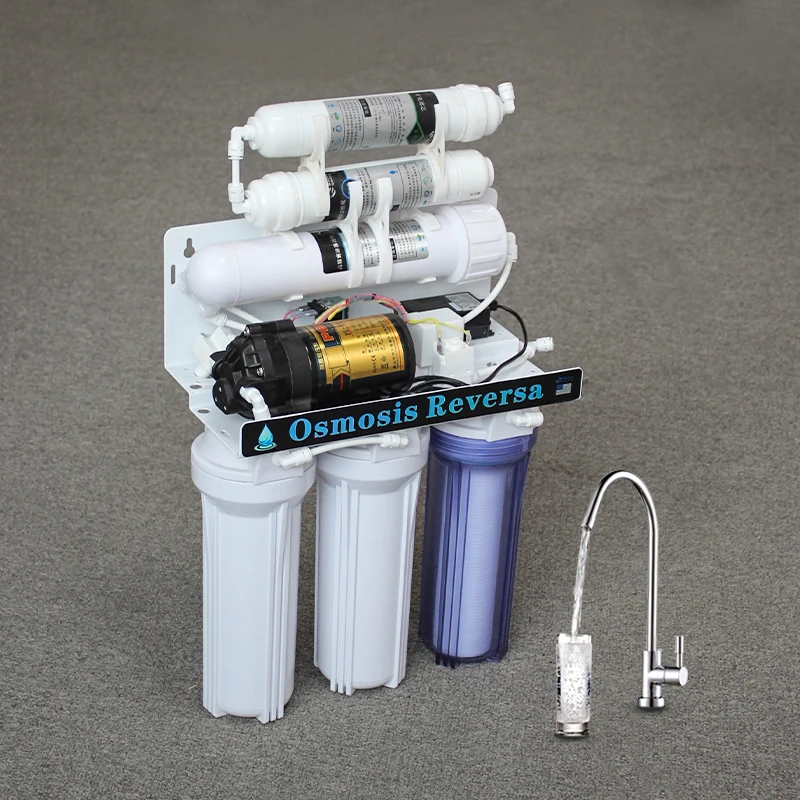 
Profaisional Tap Water Reverse Osmosis Kit Ro Water Dispenser System Branded 6 Stages Coverd Parts Water Filter 