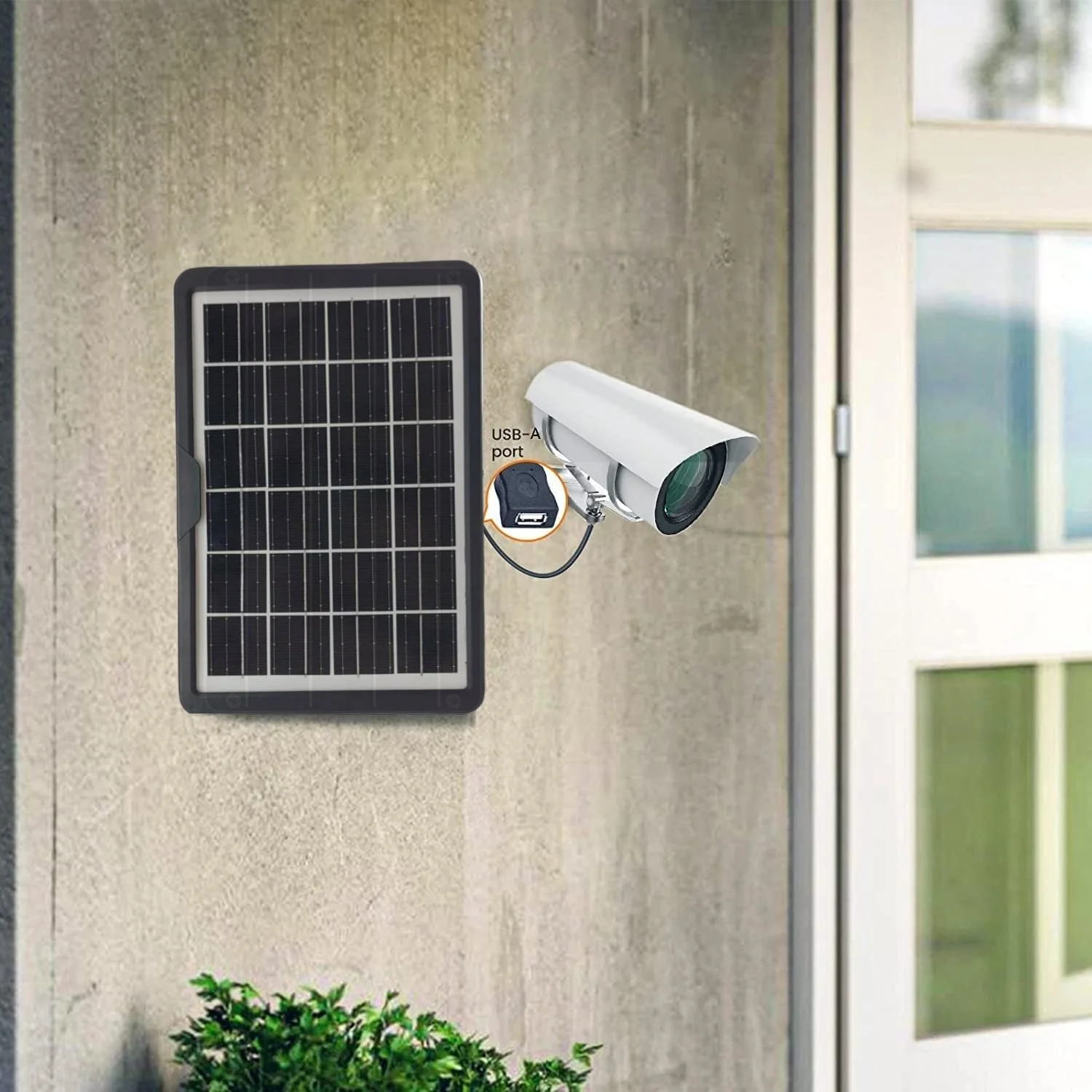 Factory Customization Mini Solar Panel 6V/1A 6W IP67 Waterproof Monocrystalline Module with Charging USB Cable