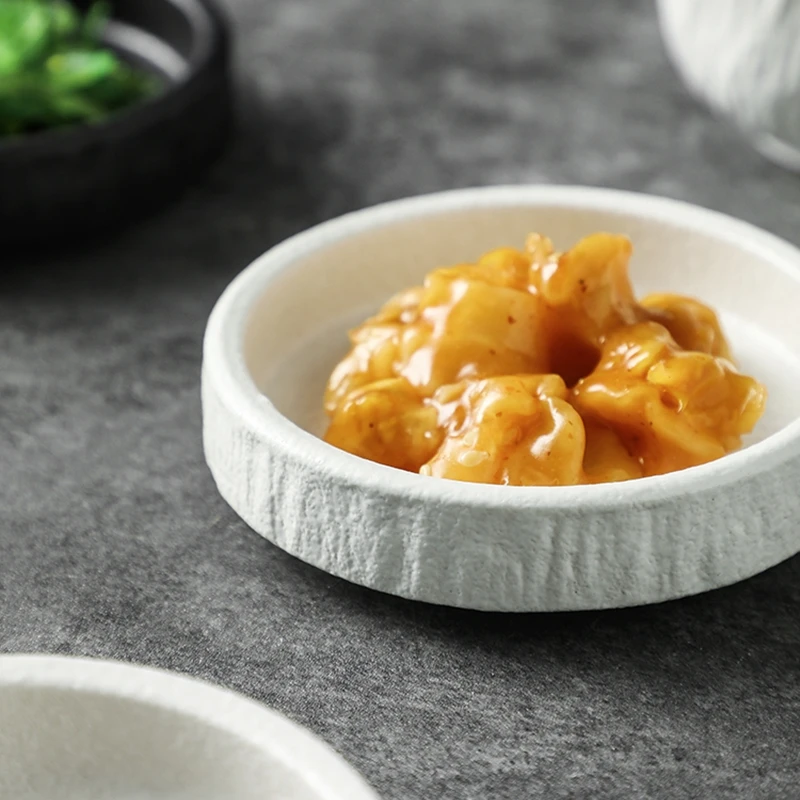Ceramic Soy Sauce Dipping Bowls Matte Sushi Wasabi Vinegar Soy Sacuce Fruit Dishes Restaurant Ketchup Seasoning Bowl Tableware