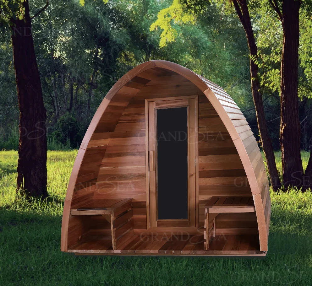 Modern Dry Wet Steam Shower Room Outdoor Sauna Cabin Combos Steam Shower Full Spectrum Far Infrared Sauna Bath Wooden Room