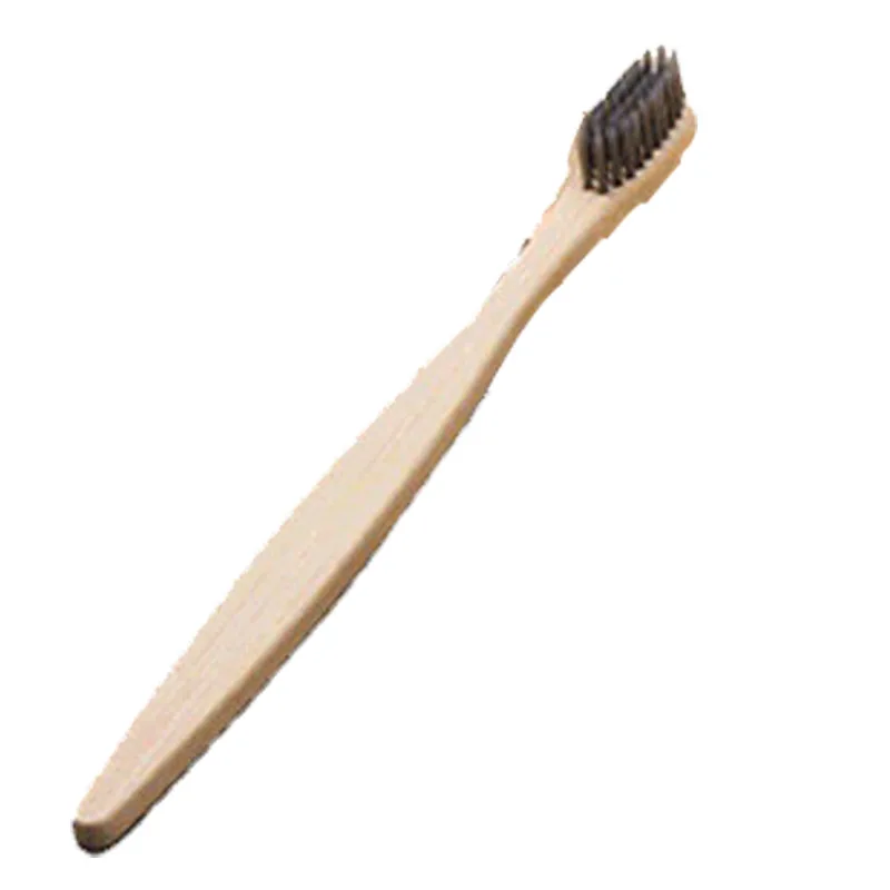 Best Quality Friendly Biodegradable Organic Charcoal Bamboo Toothbrush for Adults Travel with Design Logo Stand and Set
