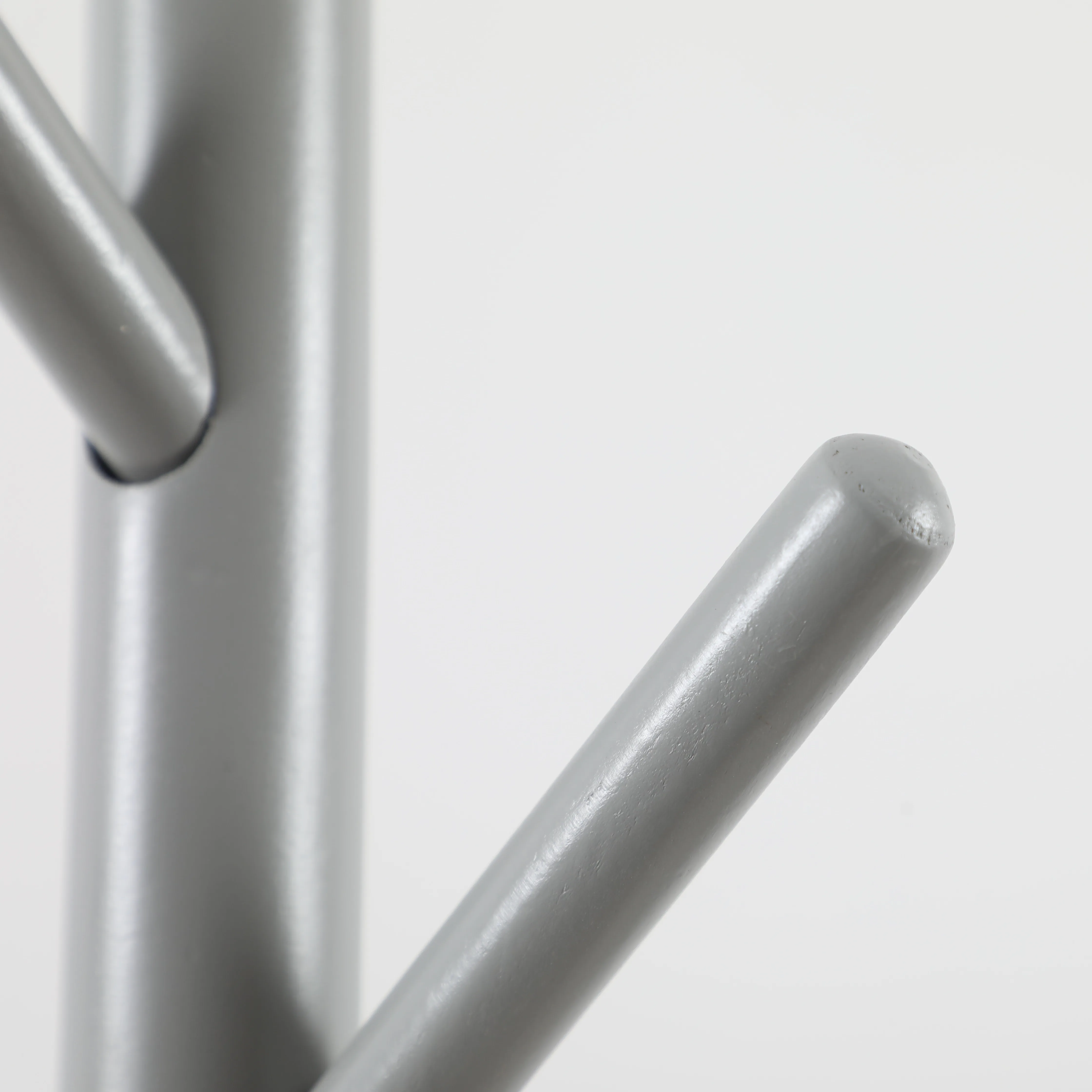 Wholesale Bedroom Living Room Furniture Modern Light Grey Assembled Standing Wooden Coat Rack