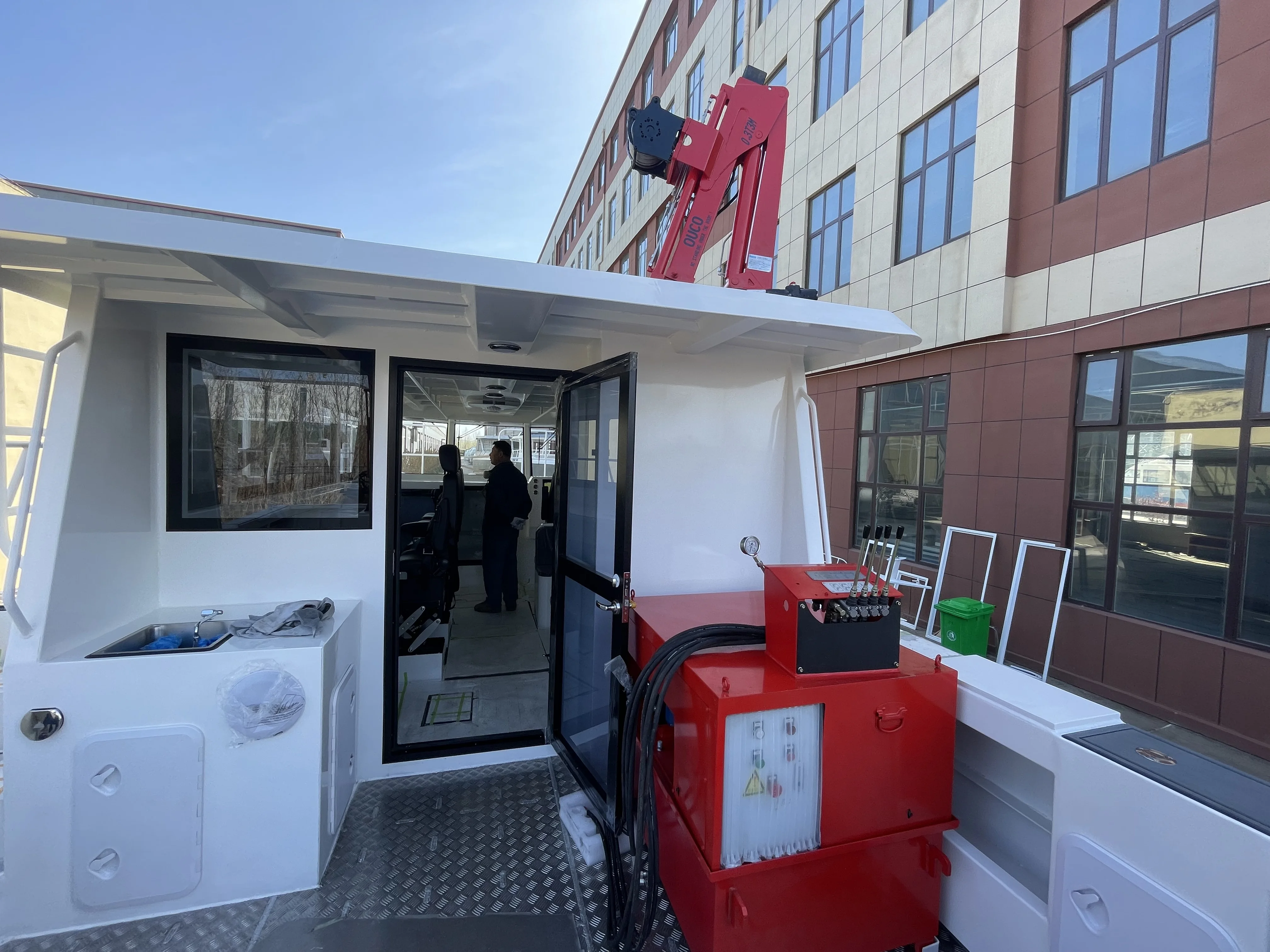 11.6m x 3.9m Deep sea Aluminum survey Boat commercial fishing Boat Catamaran for sale