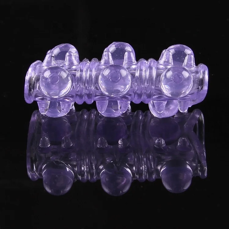 JoyPark High Quality TPE Rubber Ejaculation Delay Cheap G-Spot Penis Sleeve Sex Toy Cock Ring for Big Cock Man