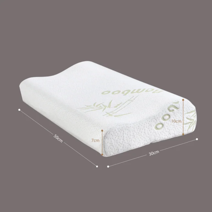 3 Layers Standard Queen Bamboo Adjustable Contour Memory Foam Pillow Relieve Neck Pain
