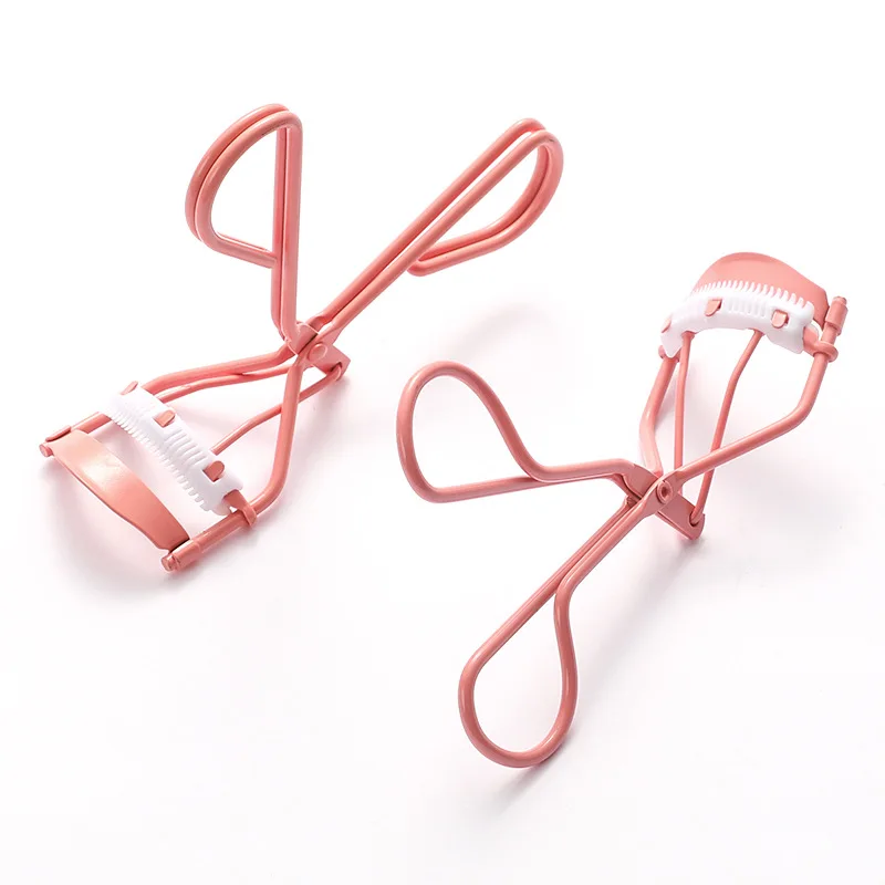 Popular Pink Beauty Care Tools Cosmetic Eyelash Extension Eyelash Curler with comb
