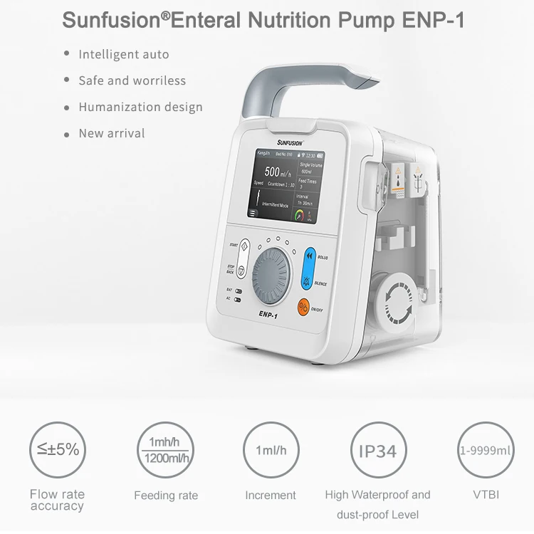 Cheap Medical Portable Enteral Feeding Pump micro veterinary nutrition syringe infusion pump