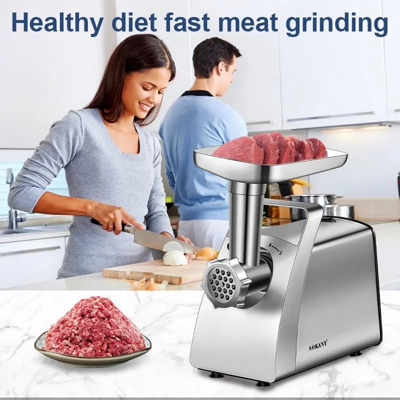 Wholesale Stainless Steel Electric Food Blender 2400W Electric Meat Grinder Mincer