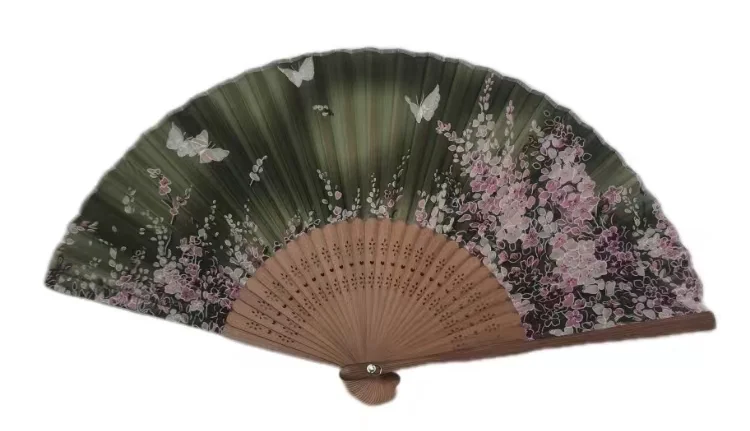 Декоративные декорации ручной работы танцевальные ролевые игры Свадебная вечеринка бамбуковый Шелковый складной веер для рук