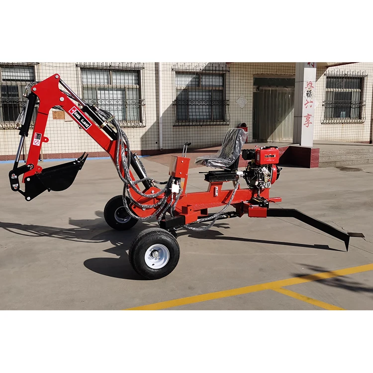 Горячая продажа Высокое качество Atv экскаватор 15hp двигатель буксируемый