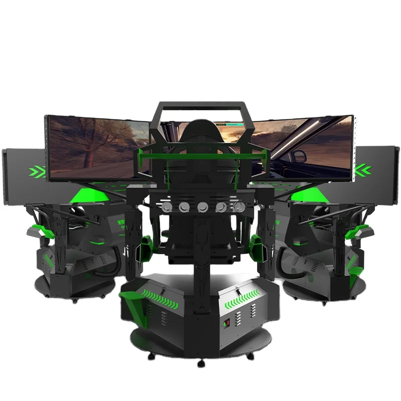 VR машина от производителя 3 Dof экранов платформа движения автомобиля гоночный симулятор вождения sim кабина