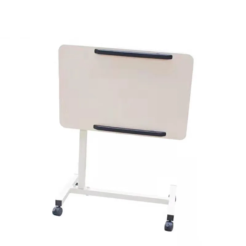 Hospital use nursing bedside table removable patient dining table board medical height adjustable lift board with brake