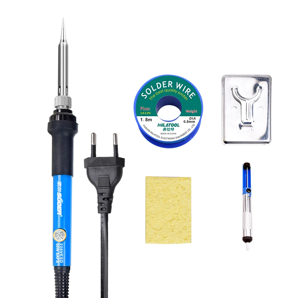 Soldering kit for electronics adjustable temperature soldering iron kit 5-piece set for mobile phone repair