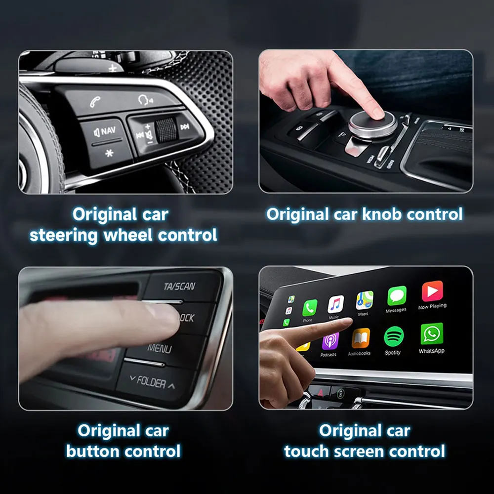 wireless carplay ai box android 12 allwinner H618 chipset 2+16gb caprlay box youtube netfli-x google map car play magic box