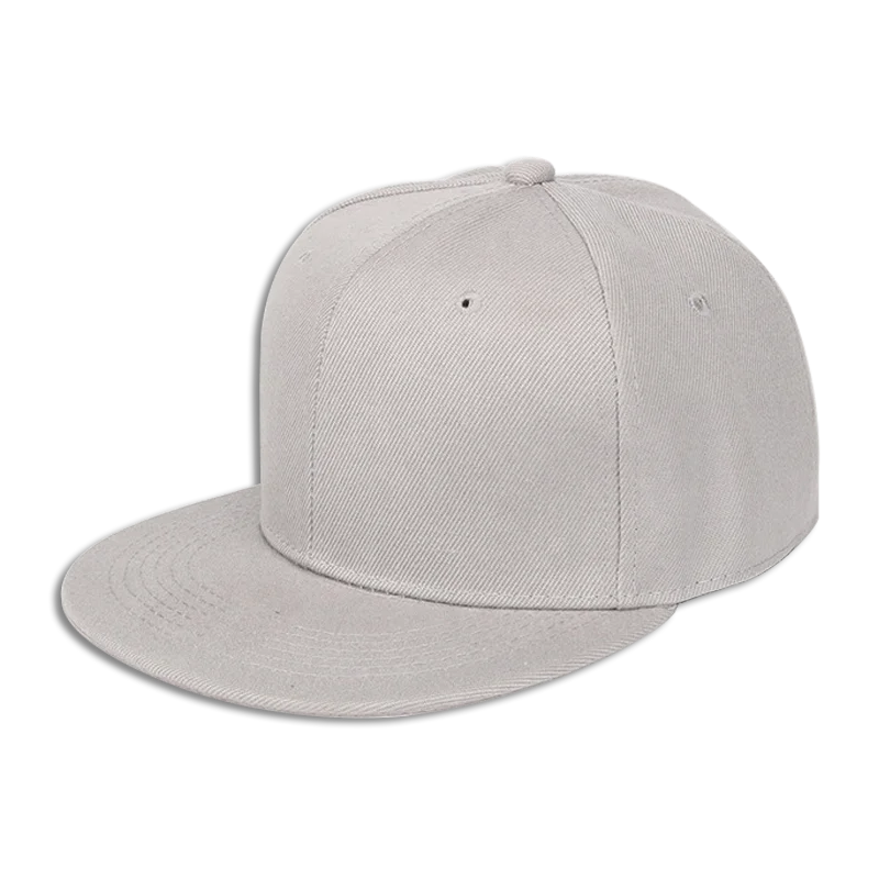 Мужская Регулируемая Снэпбэк Кепка из 100% хлопка с высокой структурированной короной и плоским