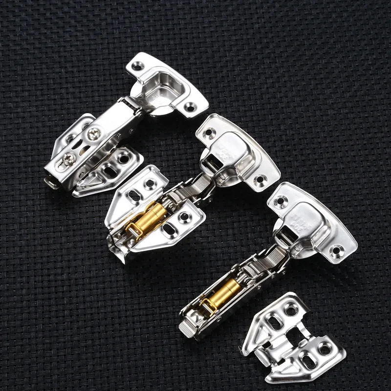 High Quality Kitchen Cabinet Spring Stainless Steel Concealed Folding Self Closing Hinge Hydraulic