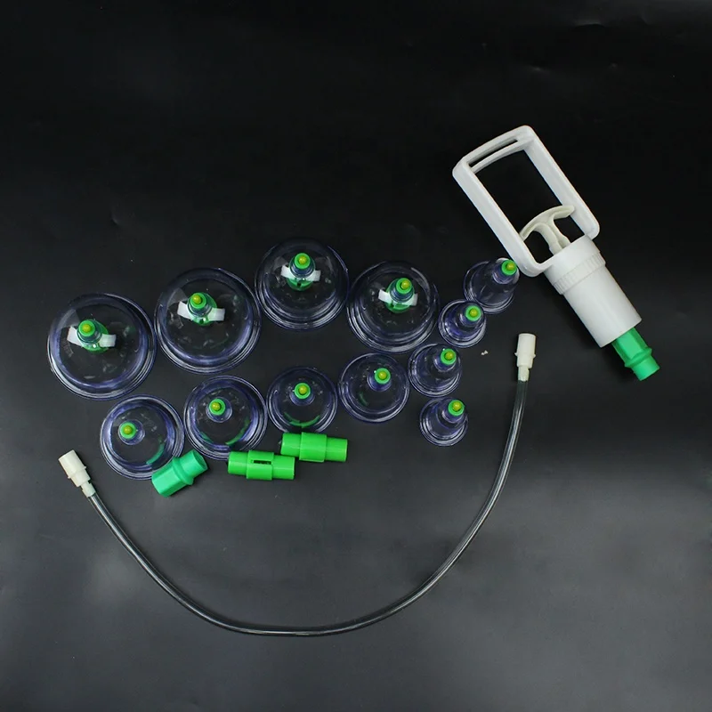 Custom Hijama Cups Vacuum Cupping Anti Cellulite Cup Set for Physiotherapy Body Massage Professional Cupping Therapy Set