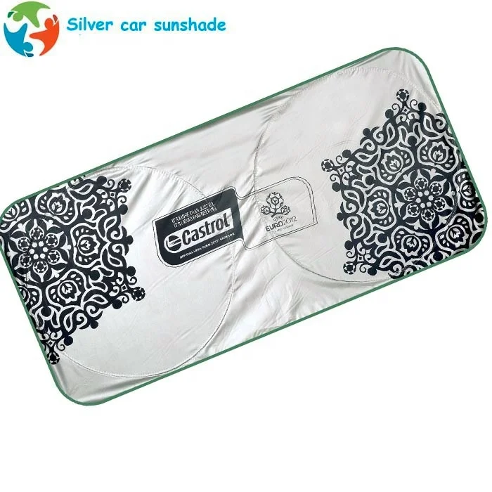 Universal fitting Car window sunshade custom design printable white tyvek car sunshade