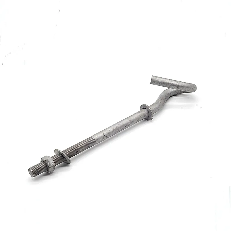 Electrical Power Accessories MV HV Products Hot Dip Galvanized Eye Bolt Pigtail Hook Bolt