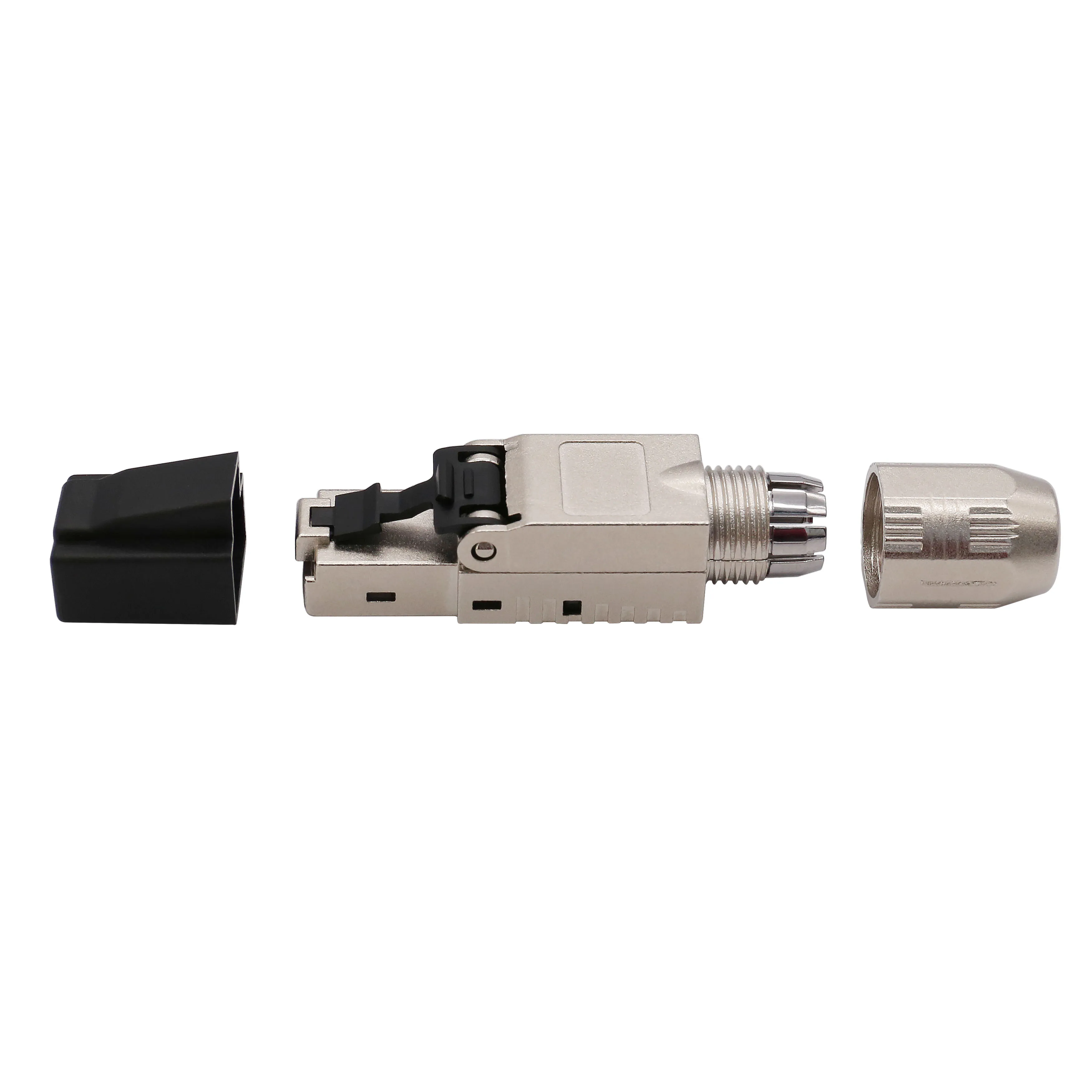 Network modular plug Cat6a Cat7 CAT8 rj45 toolless FTP male connector