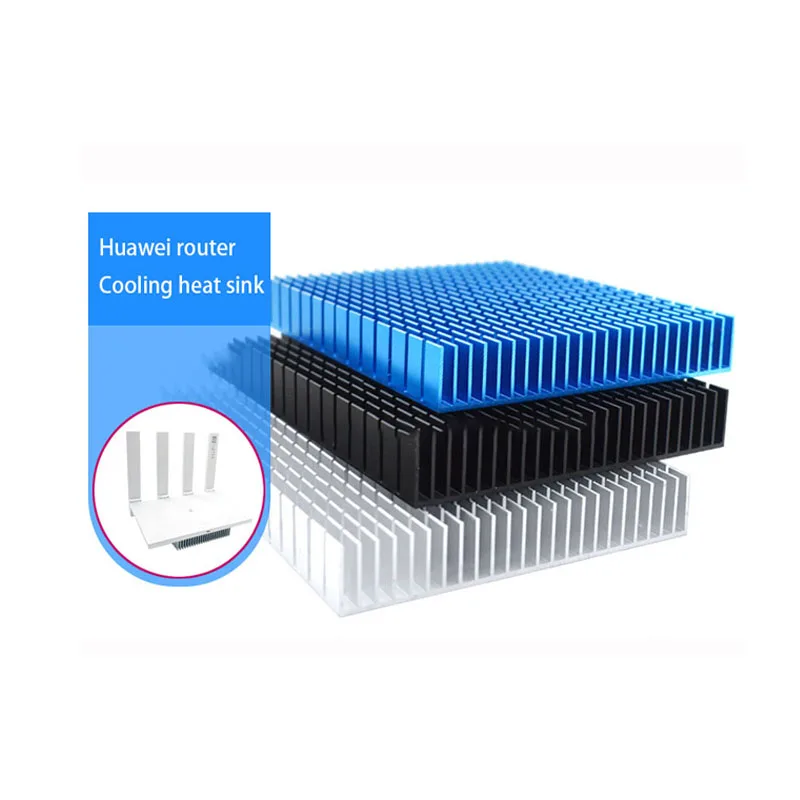 Factory Price Custom large aluminum profile heat sinks for Huawei Ax3pro/ax6 Router base power heat sink radiator cooling