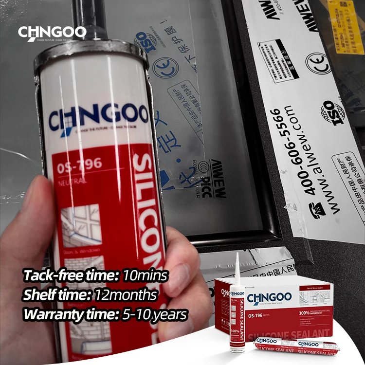 CHNGOO High Quality Neutral GP Weatherproof Silicone Sealant suitable for wood metal plastic marble