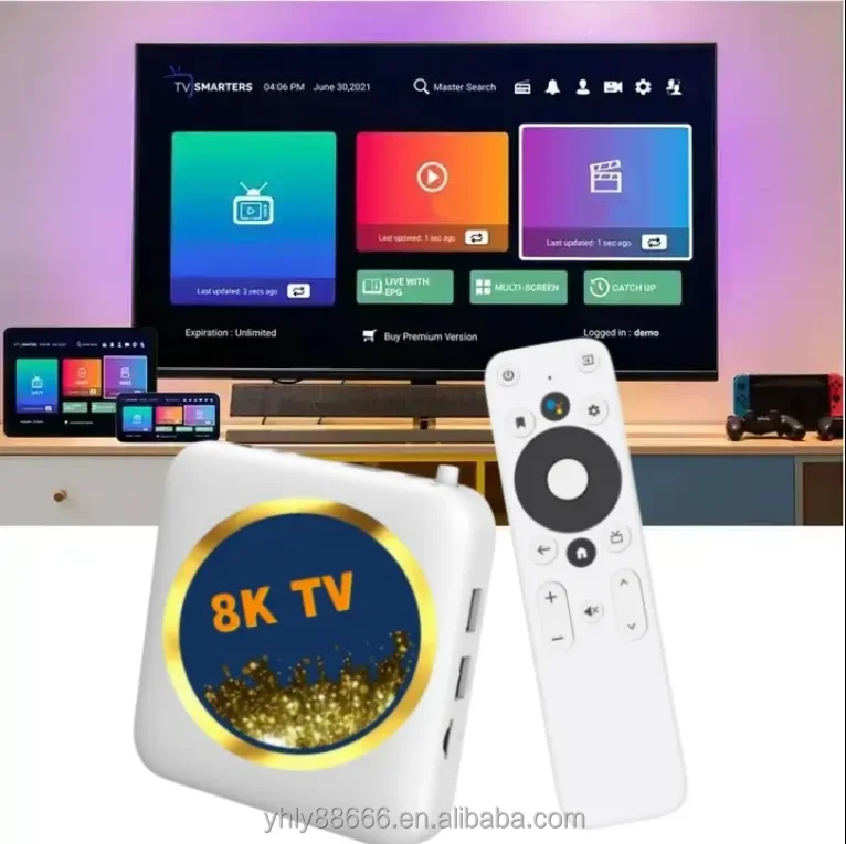 Q96L1 Android Smart TV Box с разрешением 4K четырехъядерный процессор Бесплатная потоковая Wi-Fi поддержкой OEM/ODM для IPTV