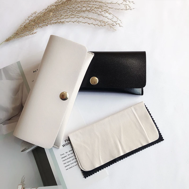 
LH008 High Quality Brand Design Custom Logo Leather Eye Glasses Cases Eyewear Box Eyeglasses Bag 