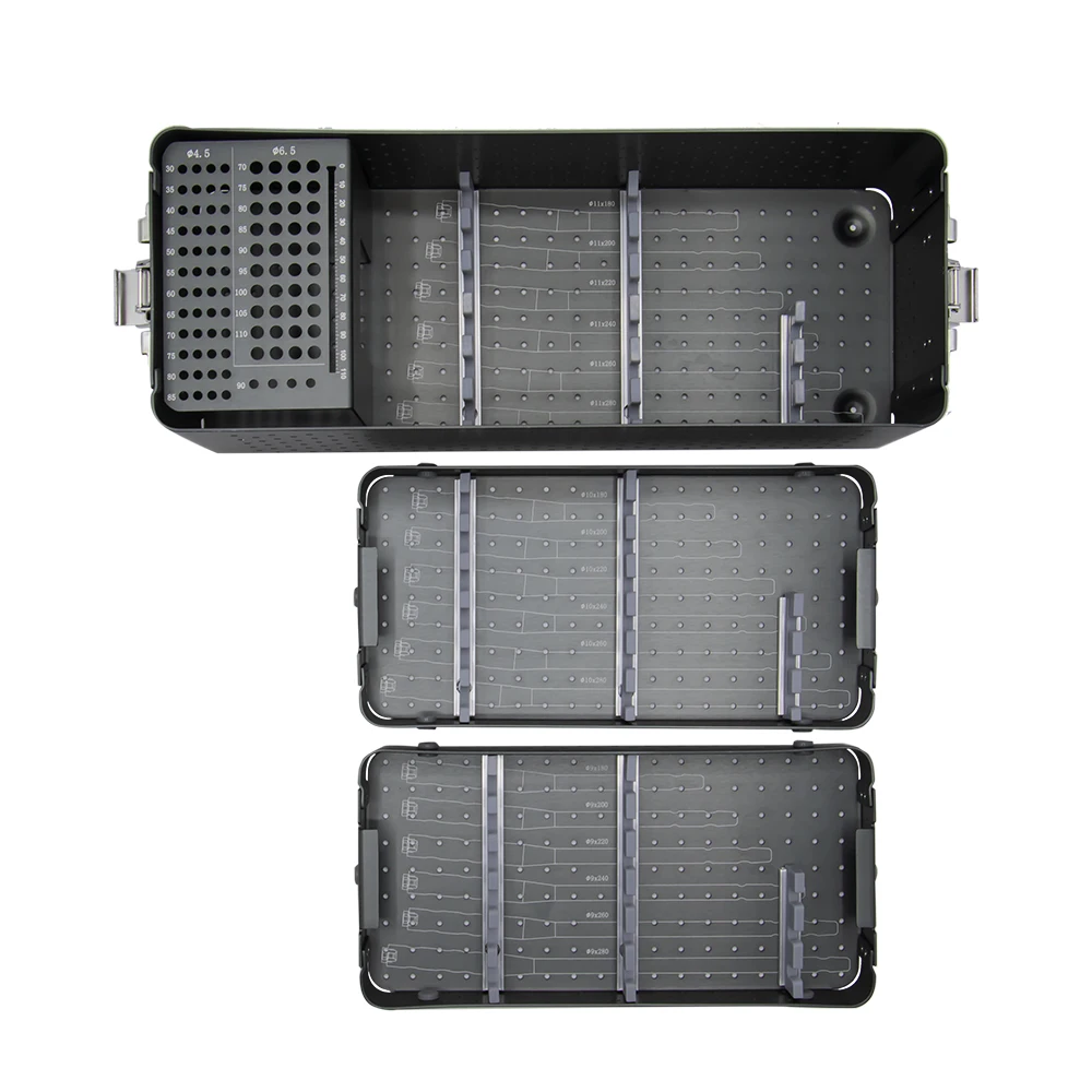 CE&ISO Orthopedic Instruments Sterilization Container Gamma Interlocking Nail Box