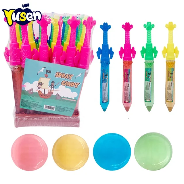 Sweet Liquid Candy Fruity Spray  Children Wholesale Strawberry Flavor 22ml Spray Candy in plastic basket