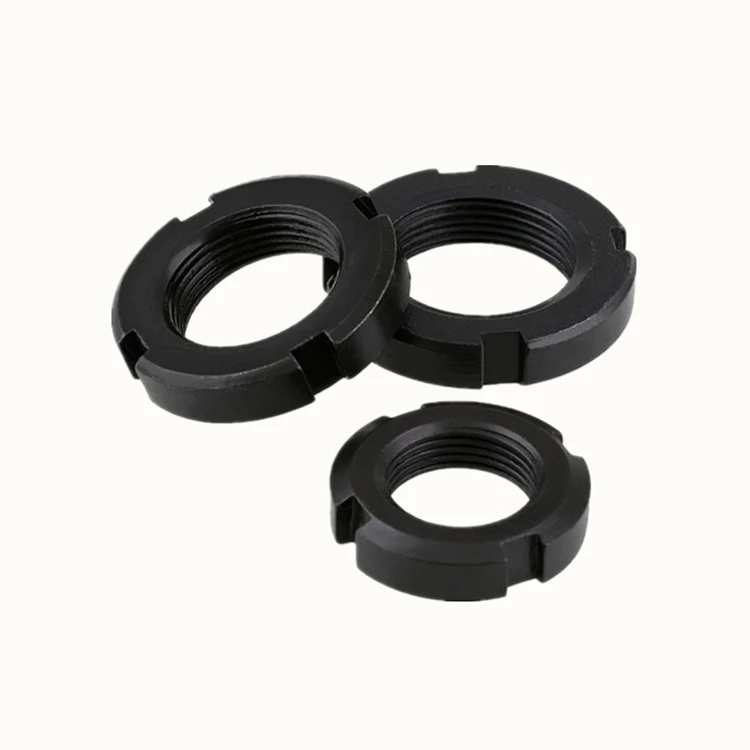 Km Rolling Bearing Round Lock Nut Din 981 Stainless Steel 304 Rolling Bearing Lock Nut Slotted Round Nut