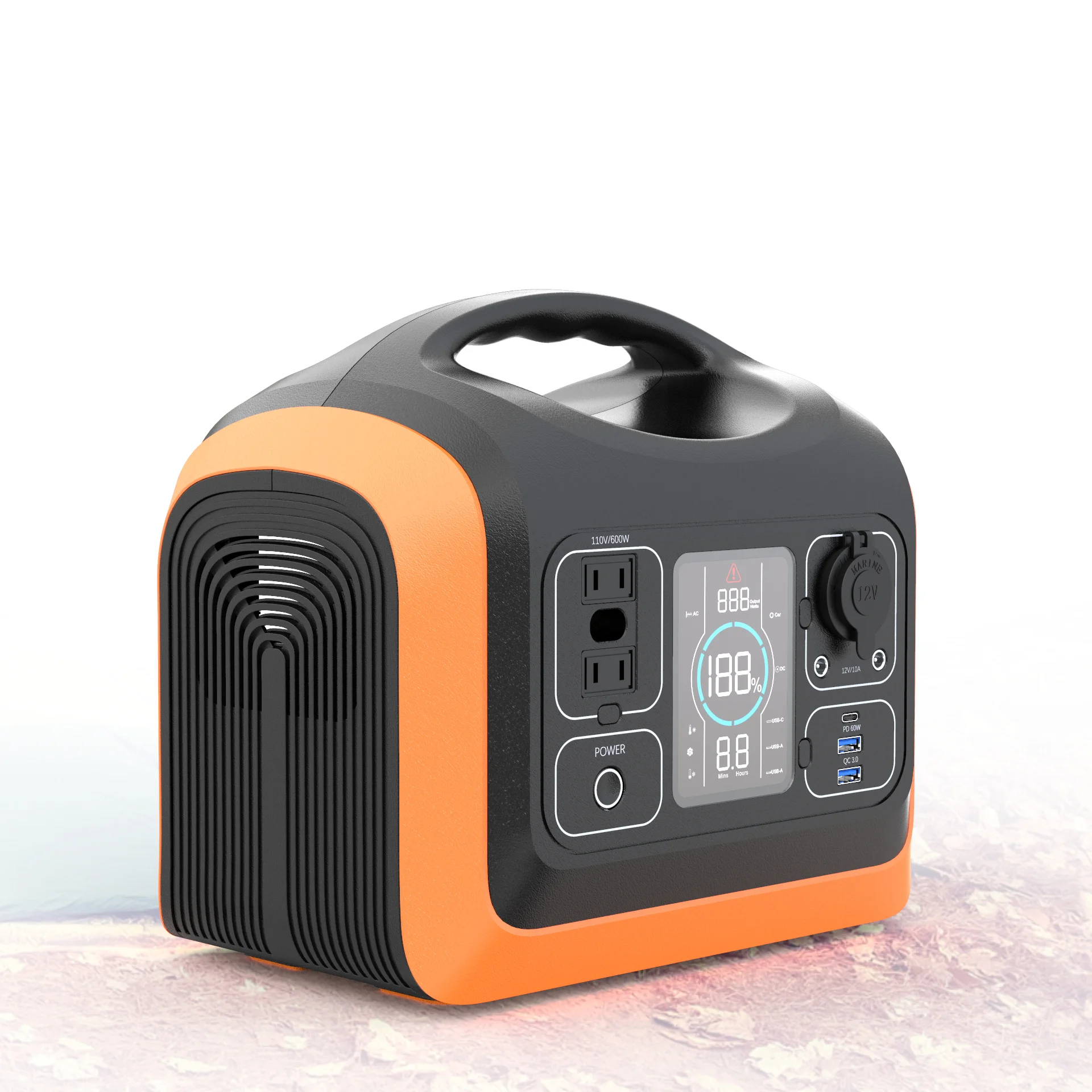 Заводская 600 Вт 110 В солнечная электростанция для наружного кемпинга аварийная батарея резервная портативная электростанция