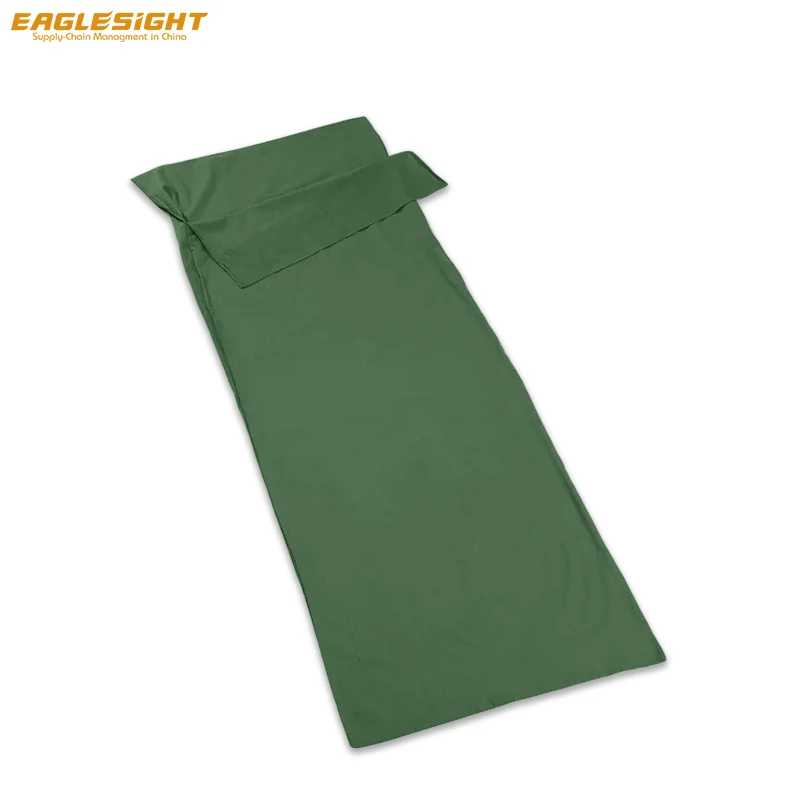 Ultra-Lightweight Mummy Style Extra Wide Polyester Cotton Sleeping Bag Liner Comfortable Adults Single Use-for Travel Hotel Stay