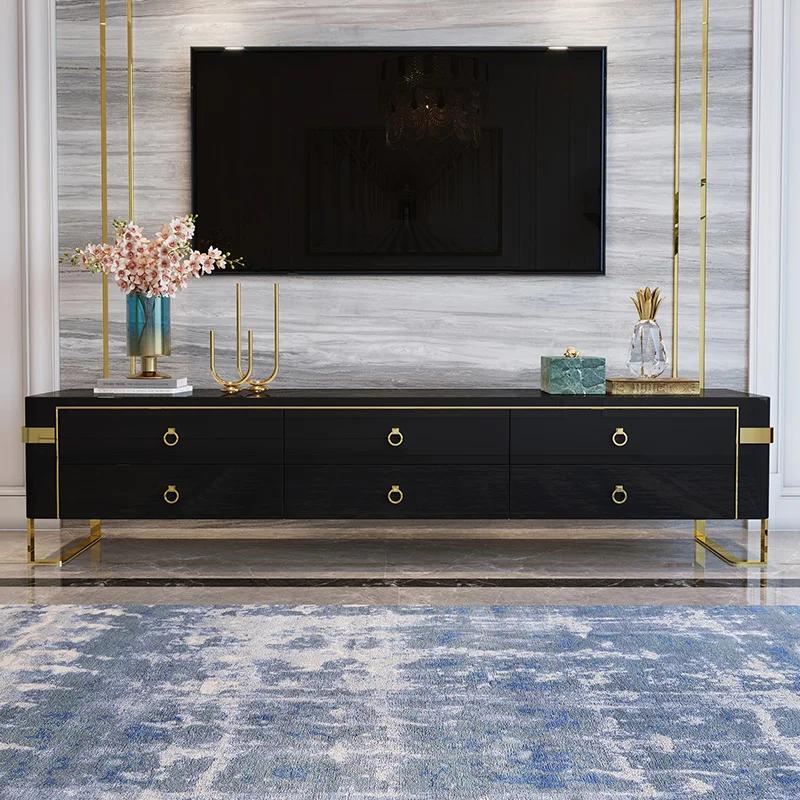 Modern Buffet/Dining Server, Black/Rose/white