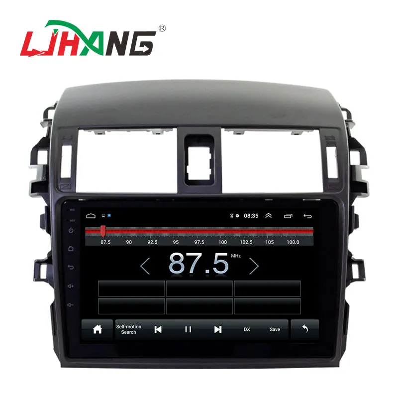 LJHANG Android 12 DSP Car Radio Multimedia Player GPS Navigation For Toyota Corolla E140 E150 2006-2013 2 din stereo