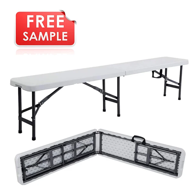 Free Sample Cheap Price Outdoor Plastic HDPE Folding Bench Manufacturer in China
