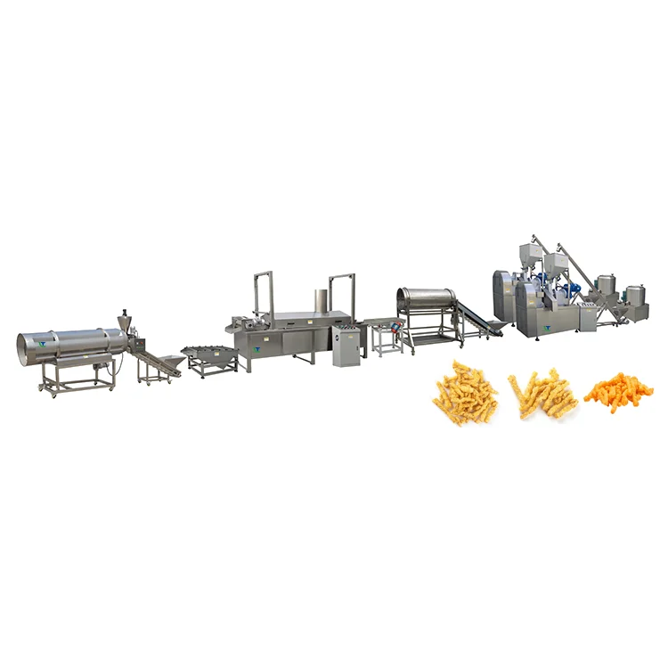 Continuous Process Line for Kurkure Snacks Cheetos Snacks Food Extruder Machine