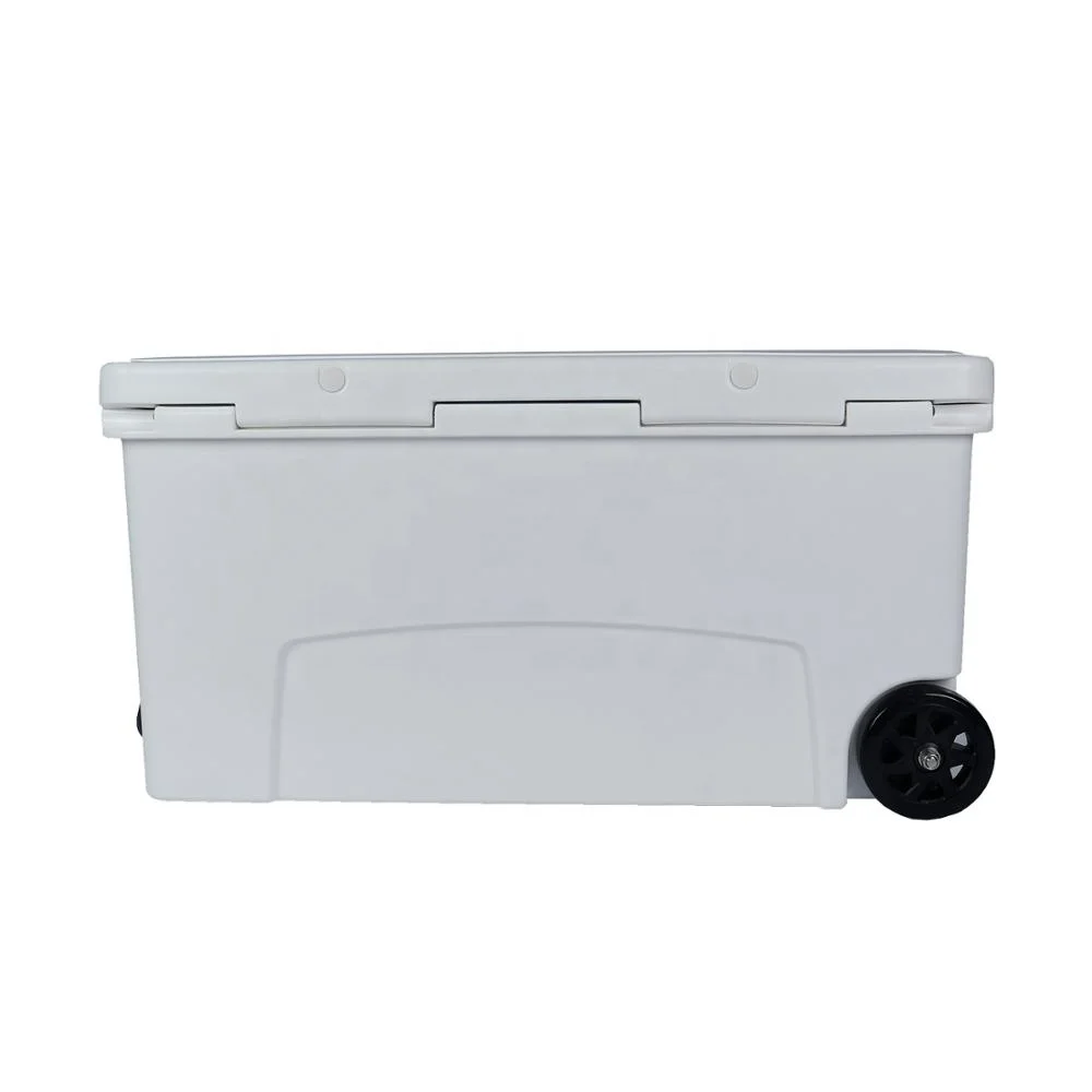 145L outdoor fishing camping Ice Chest ice cooler box Rotomolded coolers with wheels