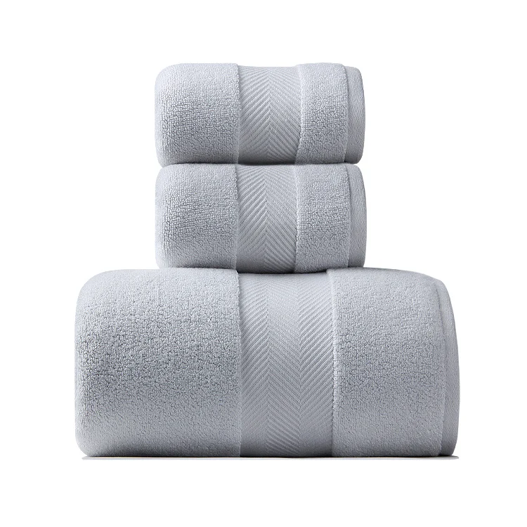 Wholesale 70*140 Thick Bamboo Cotton Bath Towel with High Quality