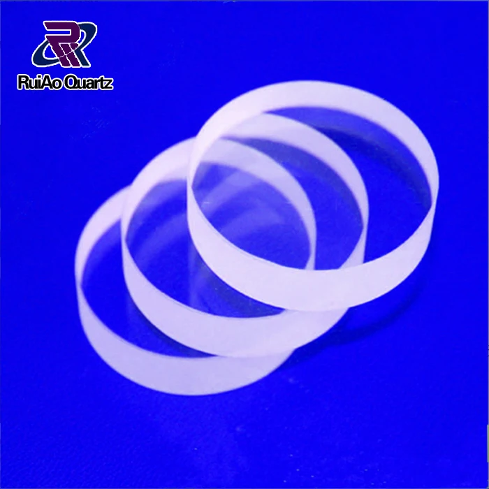 Clear optical quartz glass plate