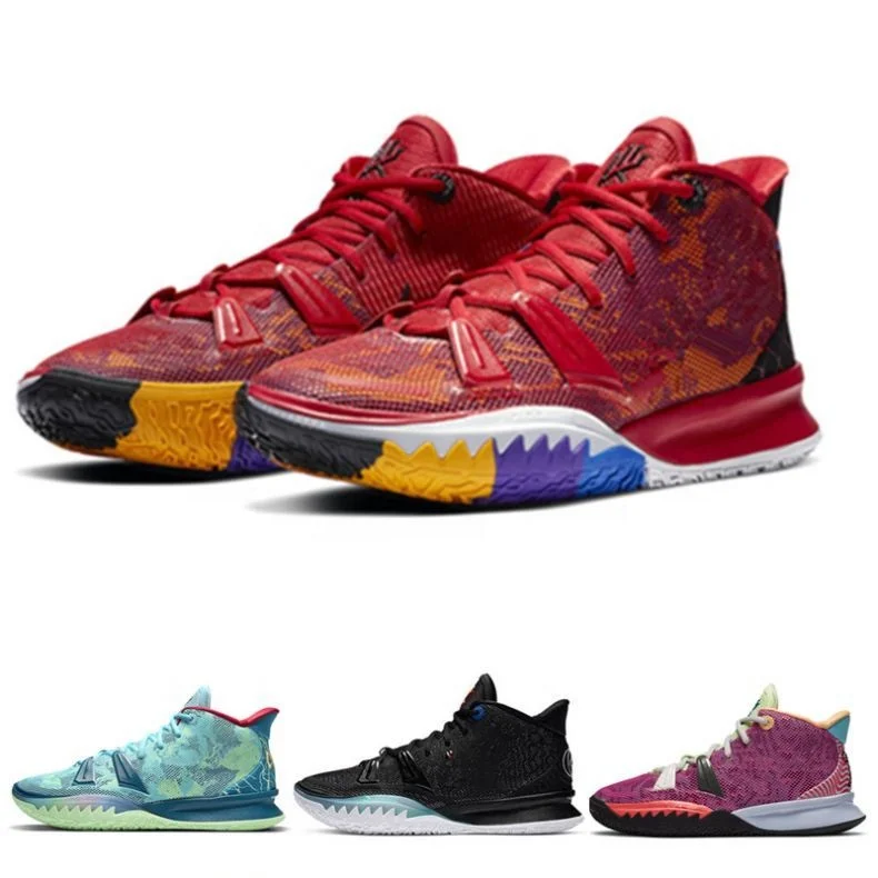 2021 New Design High Quality Custom Logo Private Label Sports Shoes Black Kyrie Irving Basketball Shoes Men